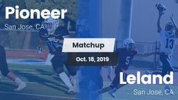 Matchup: Pioneer vs. Leland  2019