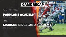 Recap: Parklane Academy  vs. Madison Ridgeland Academy 2016