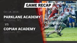 Recap: Parklane Academy  vs. Copiah Academy  2016