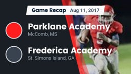 Recap: Parklane Academy  vs. Frederica Academy  2017