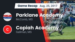 Recap: Parklane Academy  vs. Copiah Academy  2017