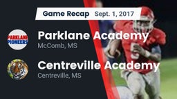 Recap: Parklane Academy  vs. Centreville Academy  2017