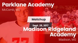 Matchup: Parklane Academy vs. Madison Ridgeland Academy 2017