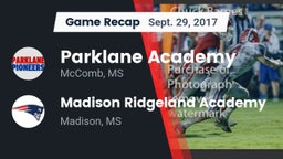 Recap: Parklane Academy  vs. Madison Ridgeland Academy 2017