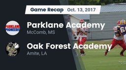 Recap: Parklane Academy  vs. Oak Forest Academy  2017