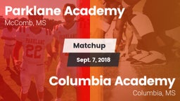 Matchup: Parklane Academy vs. Columbia Academy  2018