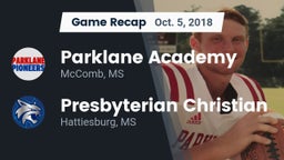 Recap: Parklane Academy  vs. Presbyterian Christian  2018