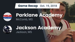 Recap: Parklane Academy  vs. Jackson Academy  2018