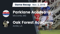 Recap: Parklane Academy  vs. Oak Forest Academy  2018
