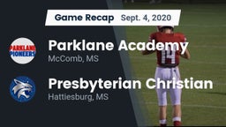 Recap: Parklane Academy  vs. Presbyterian Christian  2020