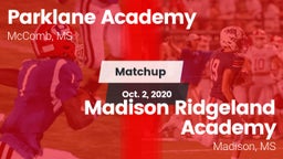 Matchup: Parklane Academy vs. Madison Ridgeland Academy 2020
