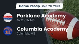 Recap: Parklane Academy  vs. Columbia Academy  2023