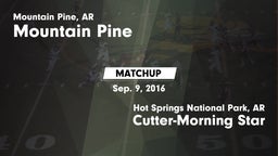 Matchup: Mountain Pine vs. Cutter-Morning Star  2016