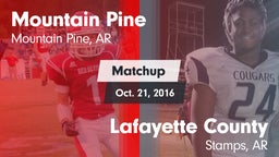 Matchup: Mountain Pine vs. Lafayette County  2016