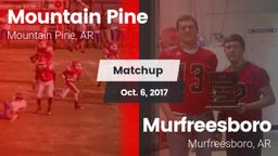 Matchup: Mountain Pine vs. Murfreesboro  2017