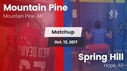 Matchup: Mountain Pine vs. Spring Hill  2017
