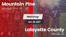 Matchup: Mountain Pine vs. Lafayette County  2017