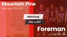 Matchup: Mountain Pine vs. Foreman  2017