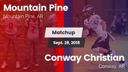 Matchup: Mountain Pine vs. Conway Christian  2018