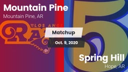 Matchup: Mountain Pine vs. Spring Hill  2020