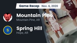 Recap: Mountain Pine  vs. Spring Hill  2020