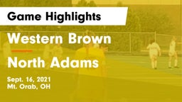 Western Brown  vs North Adams Game Highlights - Sept. 16, 2021