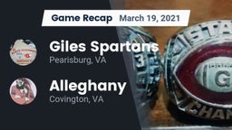 Recap: Giles  Spartans vs. Alleghany  2021