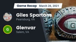 Recap: Giles  Spartans vs. Glenvar  2021