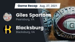 Recap: Giles  Spartans vs. Blacksburg  2021