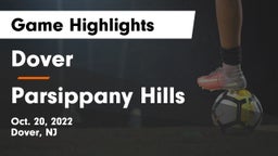 Dover  vs Parsippany Hills  Game Highlights - Oct. 20, 2022
