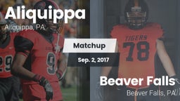 Matchup: Aliquippa vs. Beaver Falls  2016