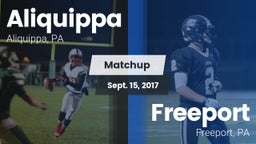 Matchup: Aliquippa vs. Freeport  2016