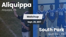 Matchup: Aliquippa vs. South Park  2016