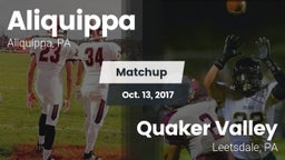 Matchup: Aliquippa vs. Quaker Valley  2016