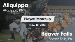 Matchup: Aliquippa vs. Beaver Falls  2016