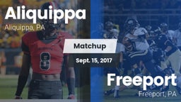 Matchup: Aliquippa vs. Freeport  2017