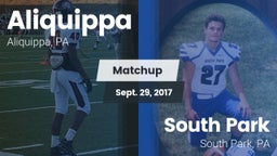 Matchup: Aliquippa vs. South Park  2017