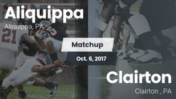 Matchup: Aliquippa vs. Clairton  2017