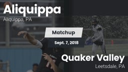 Matchup: Aliquippa vs. Quaker Valley  2018