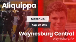 Matchup: Aliquippa vs. Waynesburg Central  2019