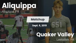 Matchup: Aliquippa vs. Quaker Valley  2019