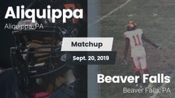 Matchup: Aliquippa vs. Beaver Falls  2019
