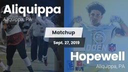 Matchup: Aliquippa vs. Hopewell  2019