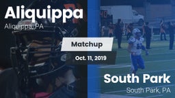 Matchup: Aliquippa vs. South Park  2019