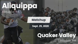 Matchup: Aliquippa vs. Quaker Valley  2020