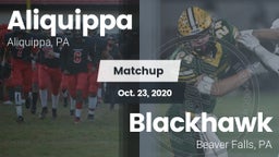 Matchup: Aliquippa vs. Blackhawk  2020