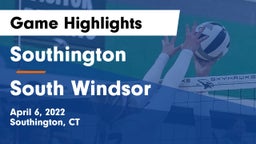 Southington  vs South Windsor Game Highlights - April 6, 2022