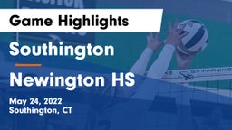Southington  vs Newington HS Game Highlights - May 24, 2022