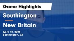 Southington  vs New Britain  Game Highlights - April 12, 2023
