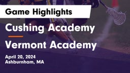 Cushing Academy  vs Vermont Academy Game Highlights - April 20, 2024